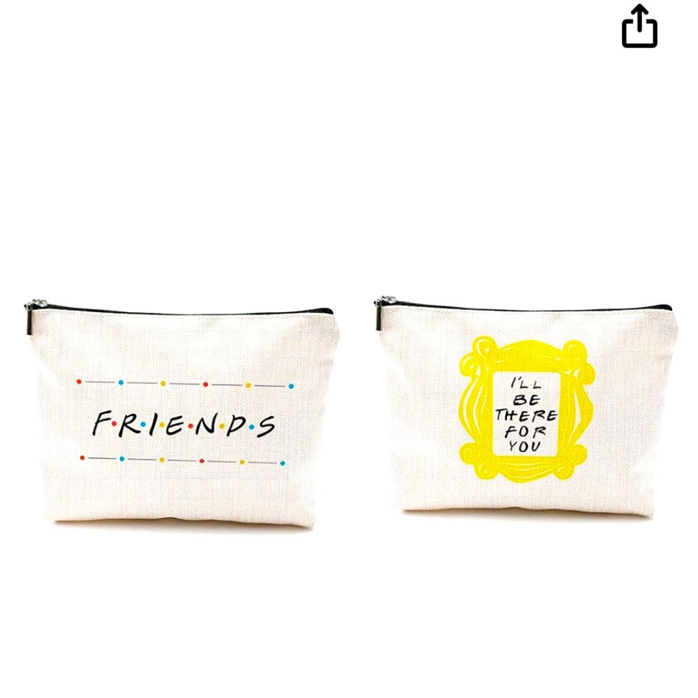 New Friends Forever 25th Anniversary Ed Friends TV Cosmetic Bag for Friends Fans